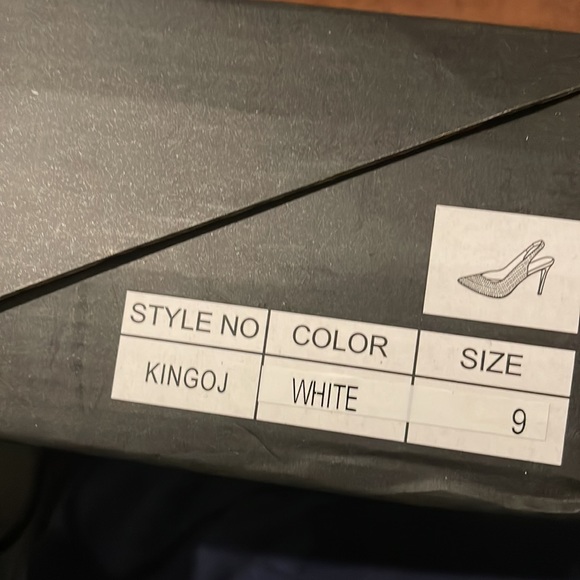 Fashion nova bedazzled heels worn once - Picture 5 of 6